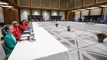Erdoğan, Voleybol Takımı'nı Kabul Etti