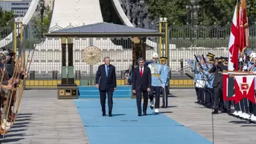 Cumhurbaşkanı Erdoğan, Gürcistan Cumhurbaşkanı Kavelashvili'yi resmi törenle karşıladı