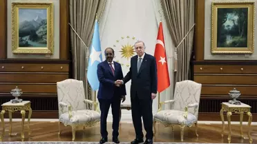 Cumhurbaşkanı Erdoğan, Somali Cumhurbaşkanı Mahmud ile bir araya geldi