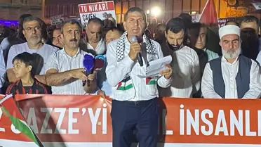 Diyarbakır'da Gazze'ye Destek Protestosu