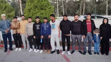 Uzunköprü'de 12 Düzensiz Göçmen Yakalandı