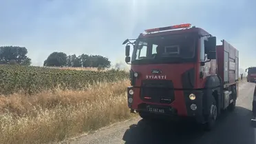 Edirne'de Anız Yangını Sınır Kapısını Kapatmıştı