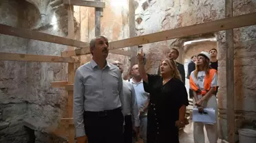 Gazi Mihal Hamamı'nda Restorasyon Devam Ediyor