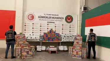 Edirne'de Kaçakçılık Operasyonu: Elektronik Sigara ve Bitki Çayı Ele Geçirildi