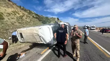 Palu'da Minibüs Kazası: 7 Yaralı
