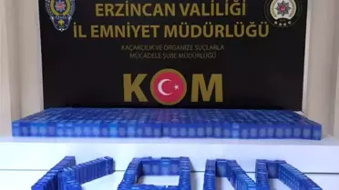 Erzincan'da Kaçakçılık Operasyonu