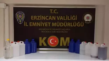Erzincan'da Sahte İçki Operasyonu