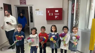 Erzurum'da anaokulu öğrencileri gazilerle buluştu