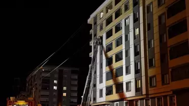 Erzurum'da Apartman Yangını
