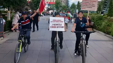 Erzurum'da Sağlıkçılar Gazze'ye Destek İçin Yürüdü