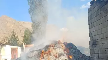 Narman'da Yangın: 3 Ev Yanarak Kullanılamaz Hale Geldi