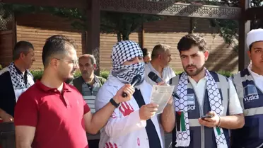 Erzurum'da Gazze İçin Sessiz Yürüyüş