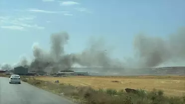 Eskişehir'de Geri Dönüşüm Tesisinde Yangın