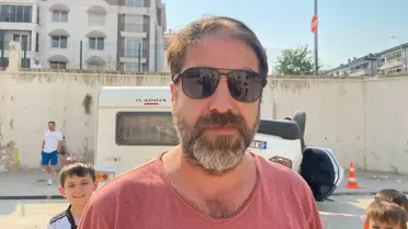 Otomobil Bahçeye Düştü: Anne ve Kızı Yaralandı