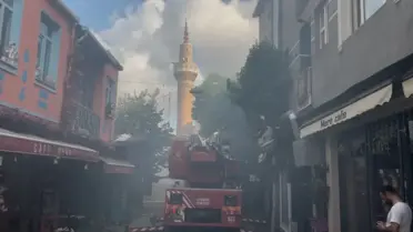 Fatih'te Tarihi Hamamda Yangın