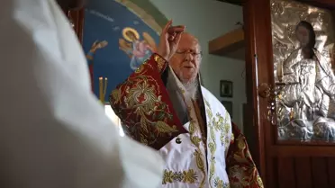 Patrik Bartholomeos, Gökçeada'daki Ayin'e Katıldı