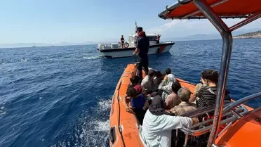 Fethiye'de 37 Düzensiz Göçmen Kurtarıldı
