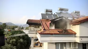 Fethiye'de Çatı Yangını: Hasar Büyüdü