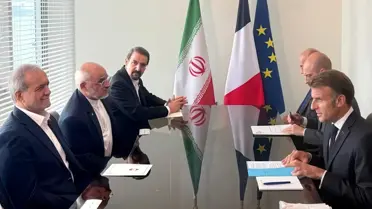 Macron ve Pezeşkiyan ABD'de Görüştü