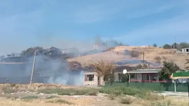 Gelibolu'da Anız Yangını Söndürüldü