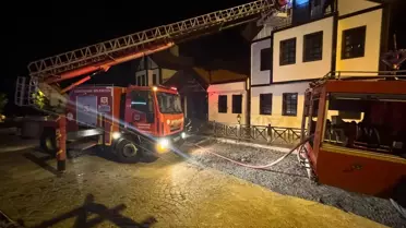 Gümüşhane'de Butik Otelde Yangın