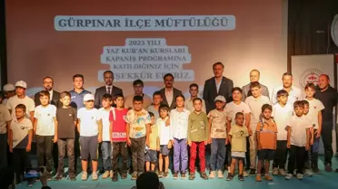 Gürpınar'da Yaz Kur'an Kursları Kapanış Programı Yapıldı