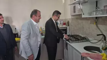 Hanönü'nde İlk Doğalgaz Verildi
