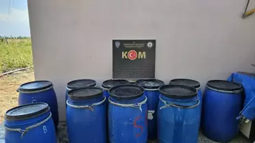 Arsuz'da 1035 Litre Sahte İçki Ele Geçirildi