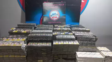 İskenderun'da Kaçak Sigara Operasyonu