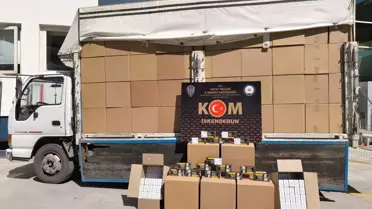 Hatay'da 2.76 Milyon Makaron Ele Geçirildi