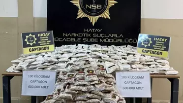 Hatay'da 600 Bin Uyuşturucu Hap Ele Ge geçirildi