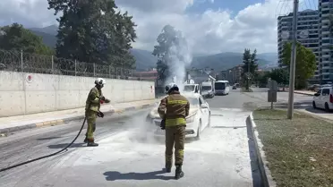 İskenderun'da Otomobil Yangını Kontrol Altına Alındı