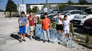 Çocuklardan Yangın İçin Destek