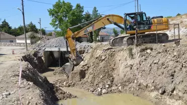 Havza'da Taşkın Önleme Çalışmaları Devam Ediyor