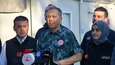 Yerlikaya'dan Orman Yangını İncelemesi