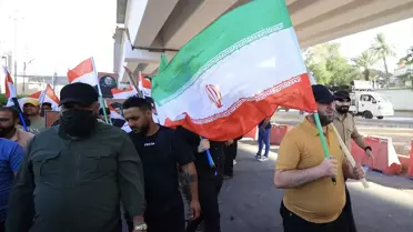 Bağdat'ta İran'a Destek Gösterisi