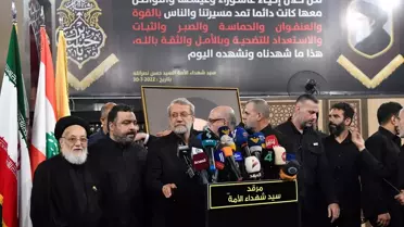 Laricani'den Hizbullah'a Destek Mesajı