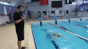İşitme engelli milli yüzücü olimpiyatlarda 'ses' getirmek istiyor