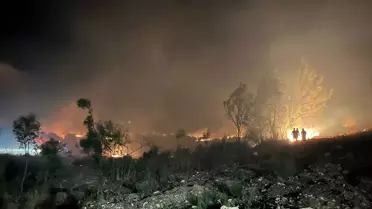 Sütçüler'de Anız Yangını Kontrol Altına Alındı