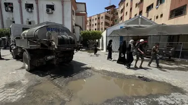 Gazze'de Hastane Kanalizasyon Suları Altında Kaldı