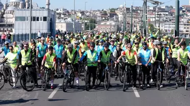 Yeşilay Bisiklet Turu'nda Pedal Çevirenler Sağlıklı Yaşam İçin Buluştu