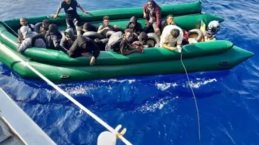 İzmir'de 18 Düzensiz Göçmen Kurtarıldı