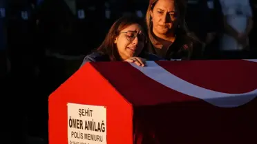 Şehit Polis Memuru Ömer Amilağ'ın Cenazesi Uğurlandı