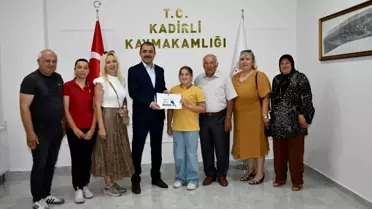 Kadirli'de Bursluluk Sınavı Birincilerine Ödül