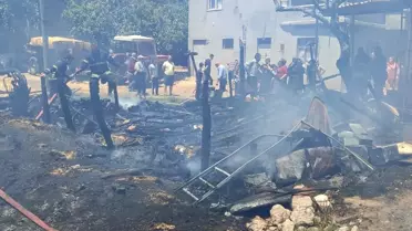 Kahramanmaraş'ta Ahır Yangını: 30 Hayvan Telef Oldu