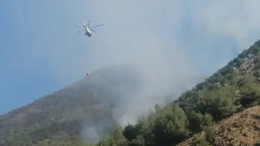 Kahramanmaraş'ta Orman Yangınına Müdahele Devam Ediyor