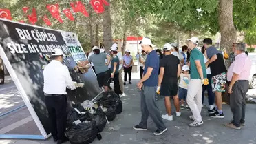 Göksun'da Öğrenciler Çevre Temizliği Yaptı
