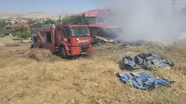 Afşin'de Tandırda Yangın Çıktı