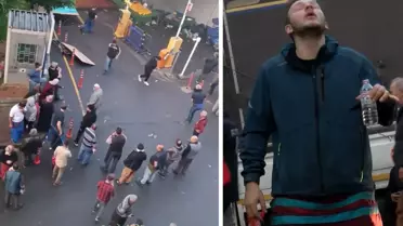 Kapalı pazar yeri havalandırmasına biber gazı sıkıp kaçtı
