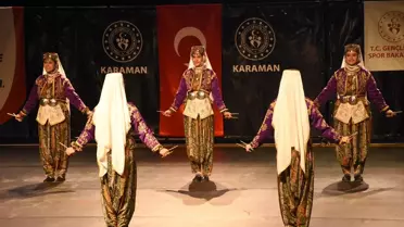 Karaman'da Halk Oyunları Şampiyonası Düzenlendi
